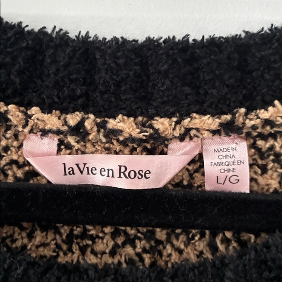 NWOT La Vie En Rose Size L Chenille Pullover Sweater - Picture 5 of 7